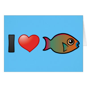 I Love Rainbow Parrotfish