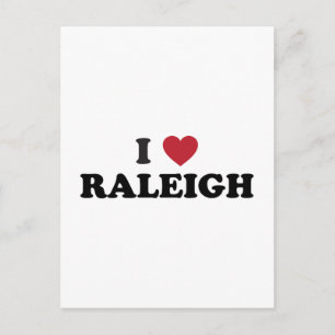 I Love Raleigh North Carolina Postcard