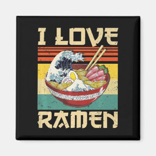 I Love Ramen Japanese Cute Kawaii Anime Gifts Girl Magnet