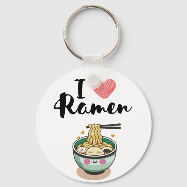 I love ramen keychain (Front)