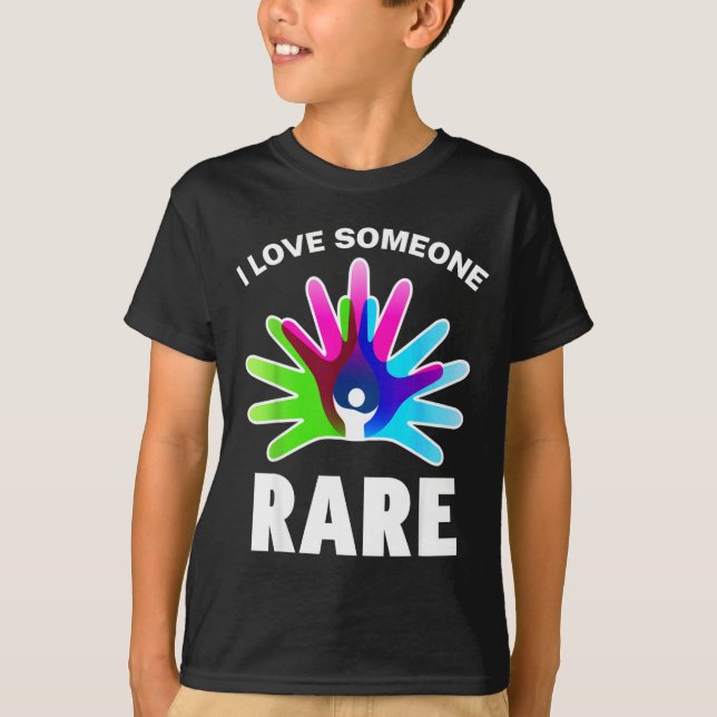 I Love Rare Disease Awareness Shirt - Rare Disease (Front)