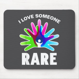 I Love Rare Disease Awareness Shirt - Rare Disease Mouse Pad
