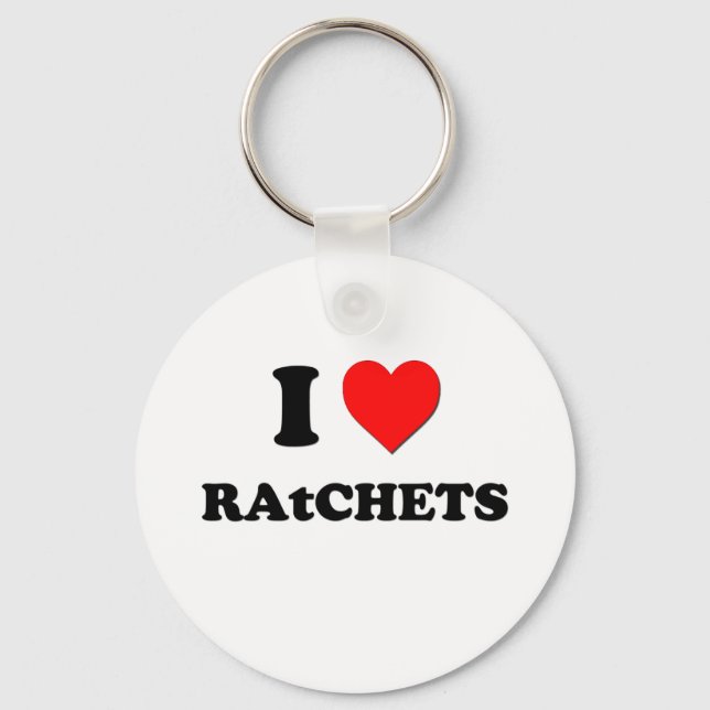I love Ratchets Keychain (Front)