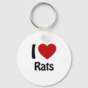 I love Rats Keychain