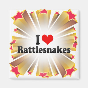 I Love Rattlesnakes Magnet