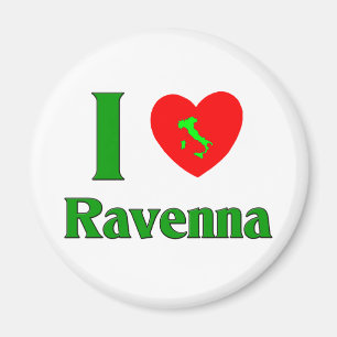 I Love Ravenna Italy Magnet