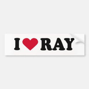 I LOVE RAY BUMPER STICKER