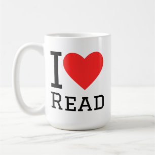 i love read coffee mug