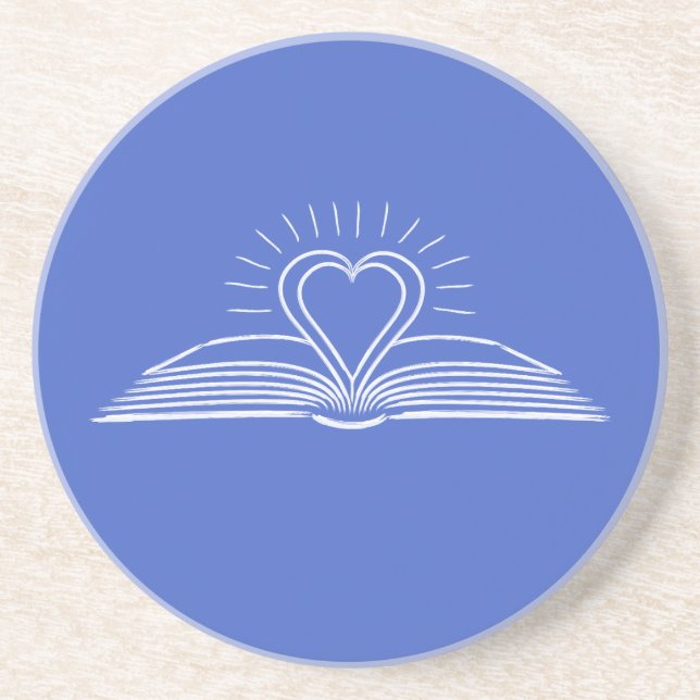 I love reading books for book lover coaster (Front)