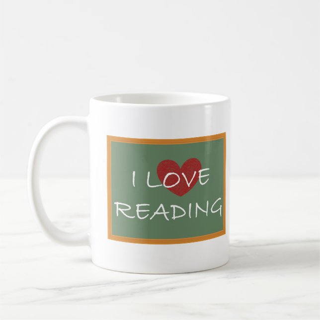I Love Reading Coffee Mug (Left)