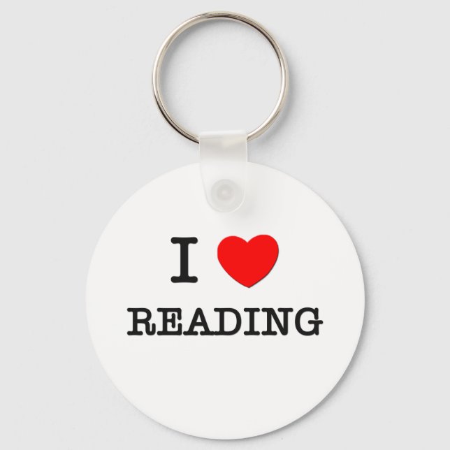 I LOVE READING KEYCHAIN (Front)