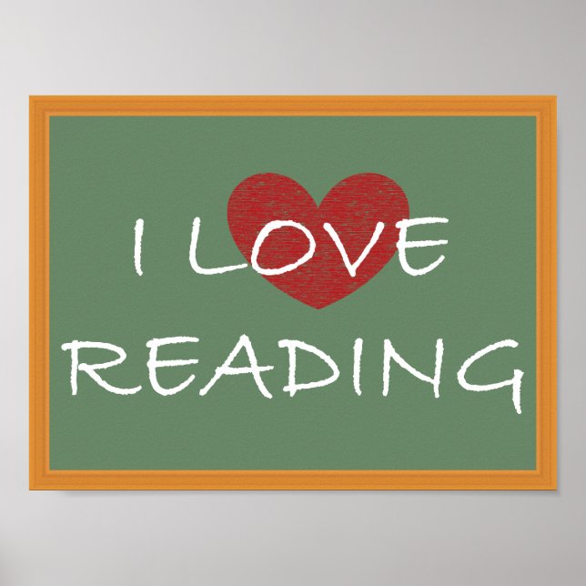 I Love Reading Poster (Front)