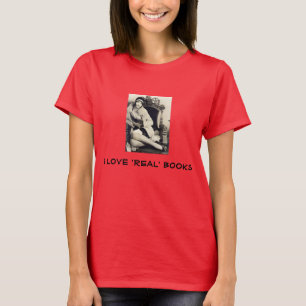 i love real books tee