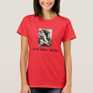 i love real books tee