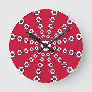 I love Red Round Clock