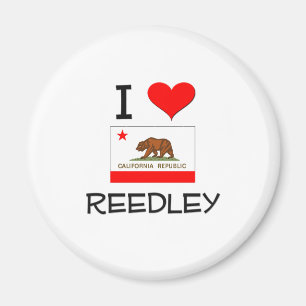 I Love REEDLEY California Magnet