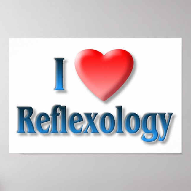 I Love Reflexology Poster (Front)