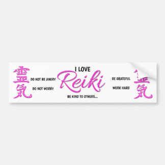 I Love Reiki - Autocollant pare-chocs
