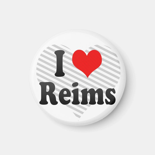 I Love Reims, France Magnet (Front)