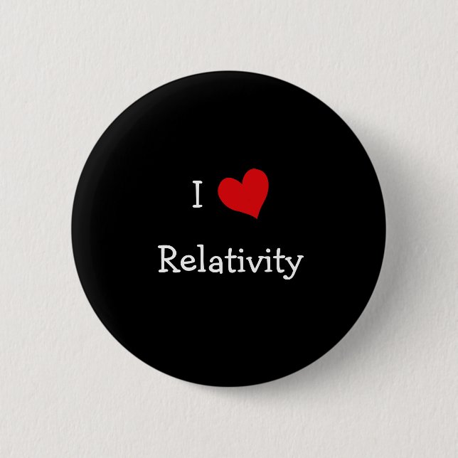 I Love Relativity 2 Inch Round Button (Front)