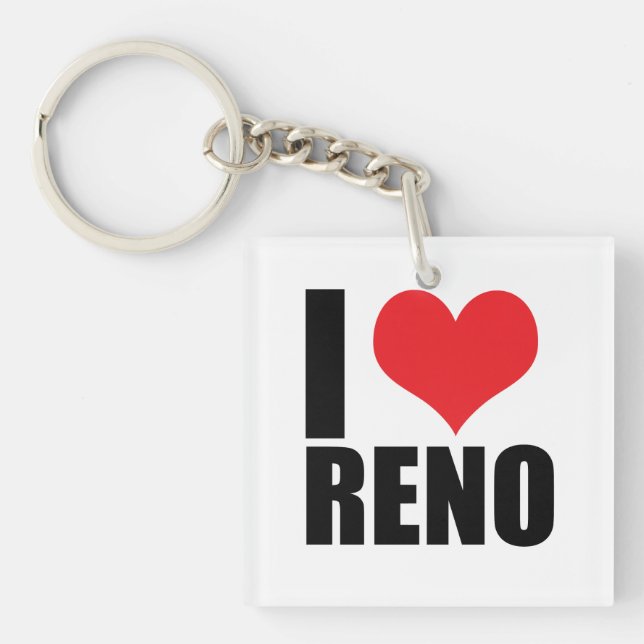 I love Reno Keychain (Front)
