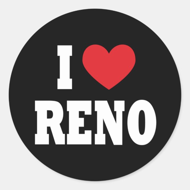 I Love Reno Sticker (Devant)