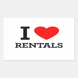I Love Rentals Sticker