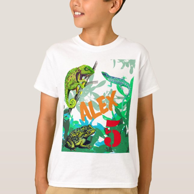I love reptiles birthday !  T-Shirt (Front)