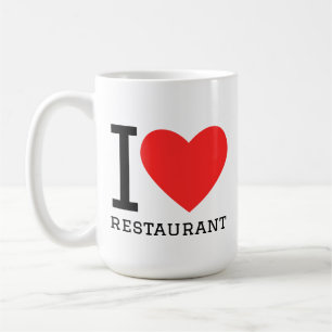 I love restaurant coffee mug