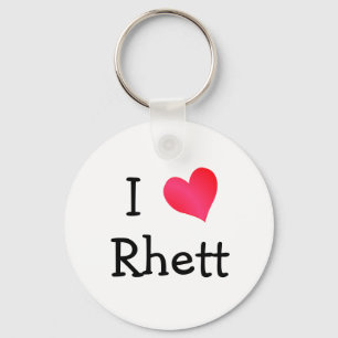 I Love Rhett Keychain