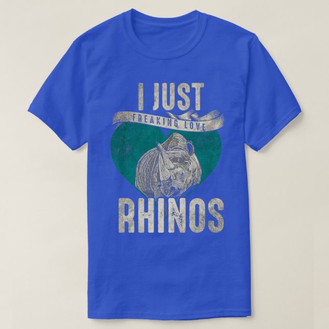 I Love Rhinos T-Shirt (Design Front)