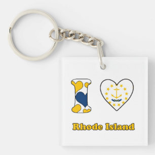 I love Rhode Island Keychain