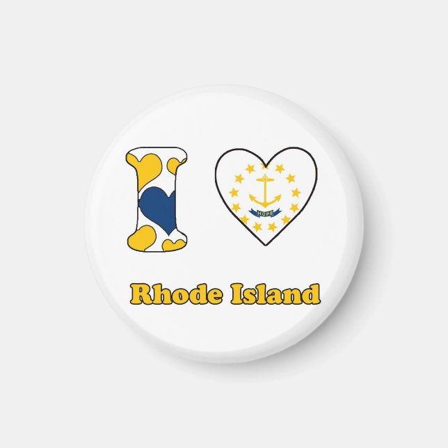 I love Rhode Island Magnet (Front)