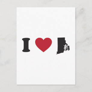 I Love Rhode Island Postcard