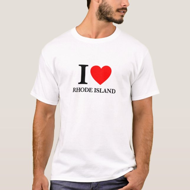 I Love Rhode Island T-Shirt (Front)