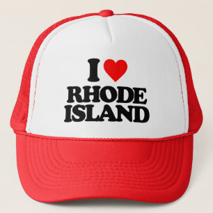 I LOVE RHODE ISLAND TRUCKER HAT