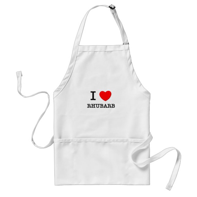 I Love Rhubarb Standard Apron (Front)