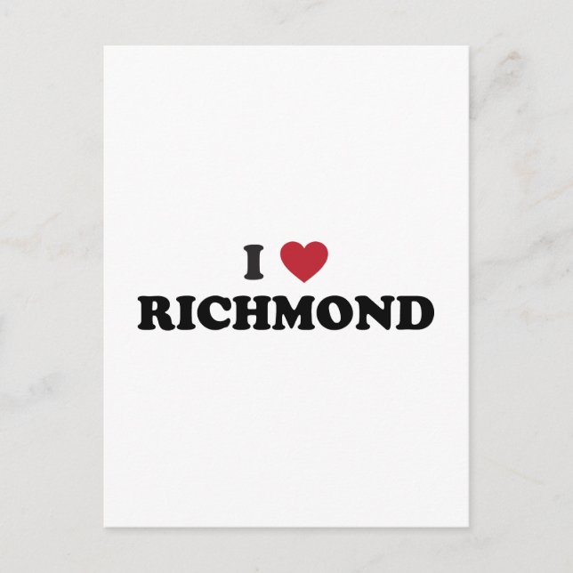 I love Richmond Virginia Postcard (Front)