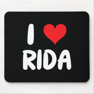 I Love Rida - Heart Mouse Pad
