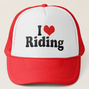 I Love Riding Trucker Hat