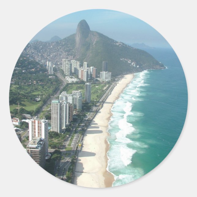 I Love Rio de Janeiro Classic Round Sticker (Front)
