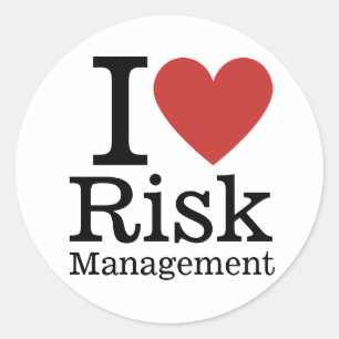 I ❤️ Love Risk Management (for Employees) CUSTOM Classic Round Sticker