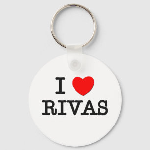 I Love Rivas Keychain