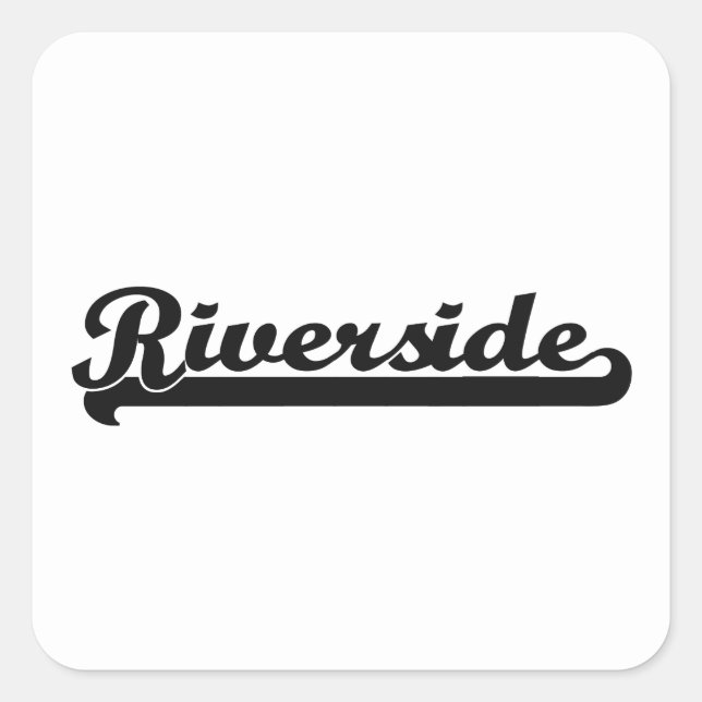 I love Riverside California Classic Design Square Sticker (Front)