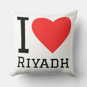 I love Riyadh  Throw Pillow