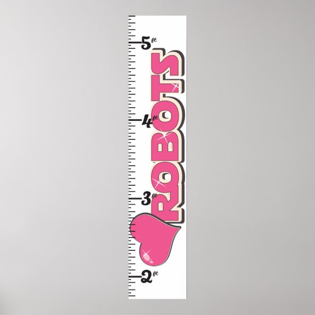 I Love Robots Growth Chart (Front)