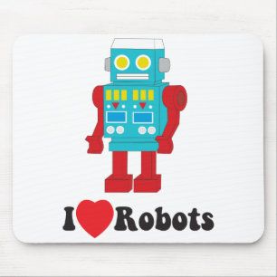 I Love Robots mousepad
