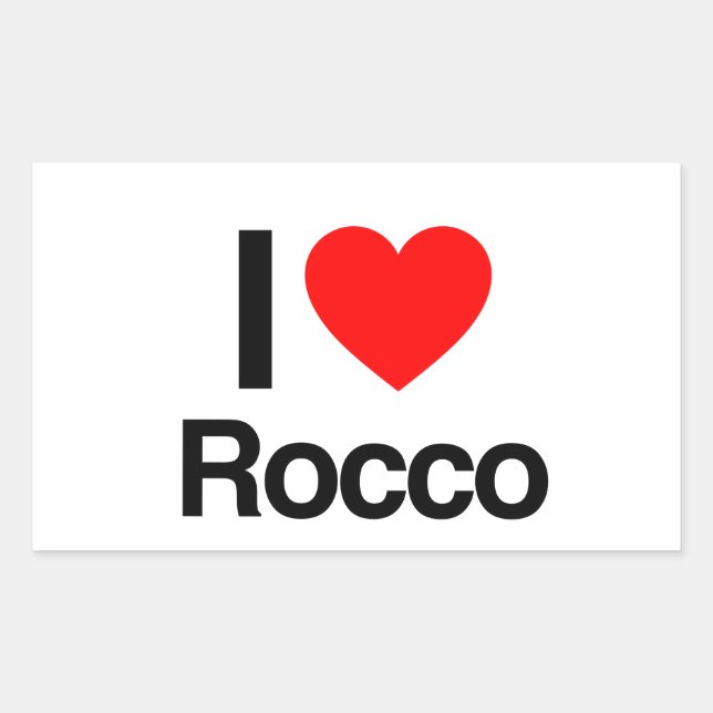 i love rocco sticker (Front)