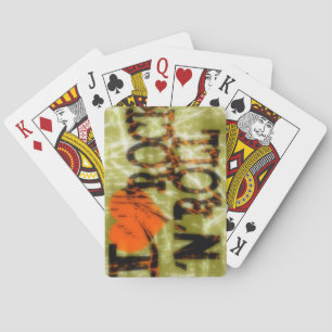I love rock and roll playing cards
