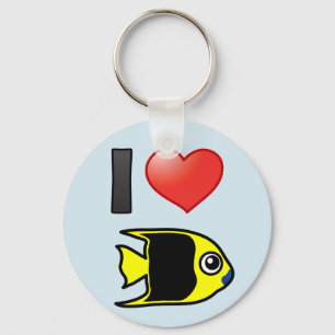 I Love Rock Beauty Keychain